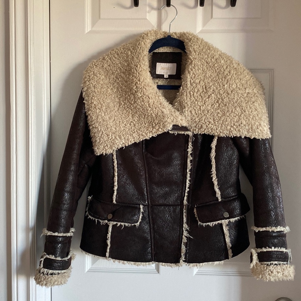 Vegan shearling jacket
